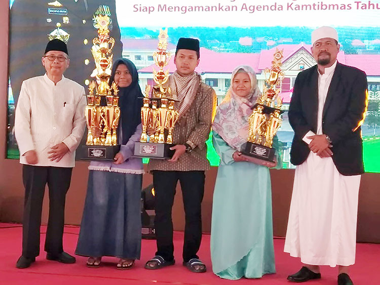 Juara I Lomba DAI Tingkat Kabupaten di Polres Mojokerto